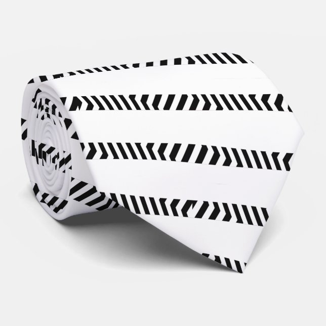 CRAVATE MOTIF NOIR (Roulé)