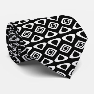 Cravate Motif noir et blanc