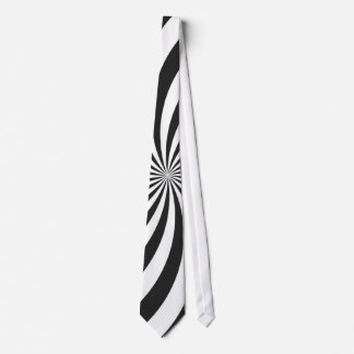Cravate Motif noir et blanc de remous