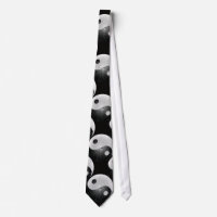 Motif noir et blanc Yin et Yang