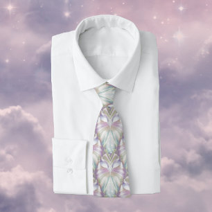 Cravate Motif Oracle Owl Pastel Purple