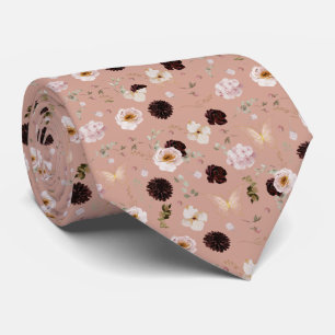 Cravate Motif Papillon de Nuit