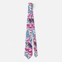 Motif papillon rose bleu pourpre moderne