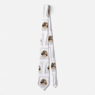 Cravate Motif photo animal de compagnie chih Tzu Chien Chi