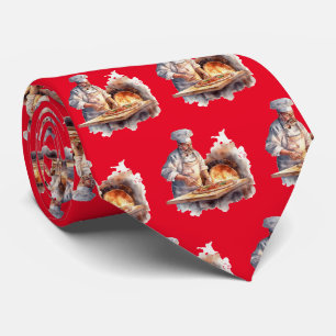 Cravate Motif pizza carrelée