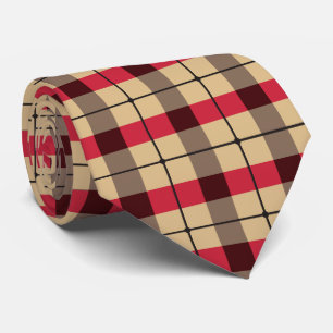 Cravate Motif plaid coloré