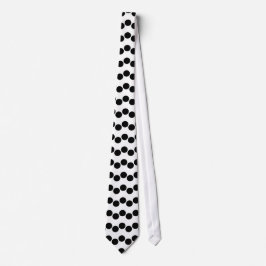 Cravate Motif Pois noir blanc