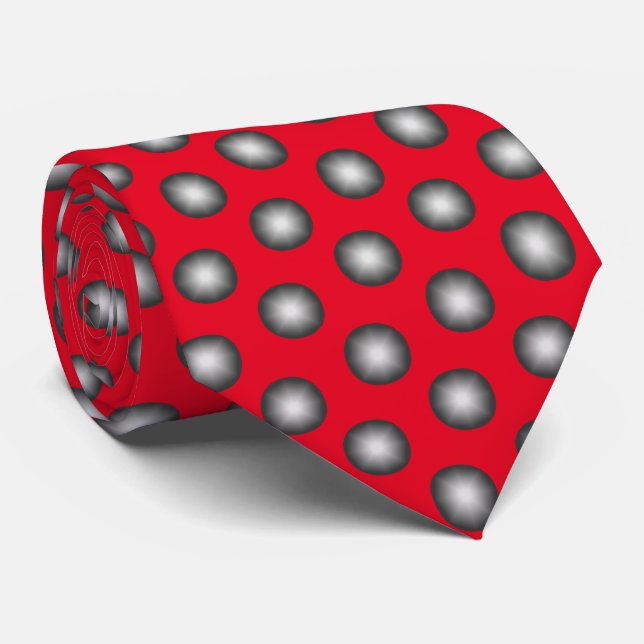 Cravate Motif Poka Dot Moderne (Roulé)