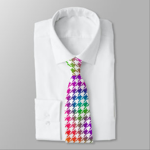 Cravate Motif psychédélique de Houndstooth