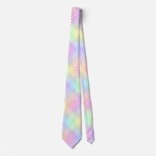 Cravate Motif Rainbow Plaid