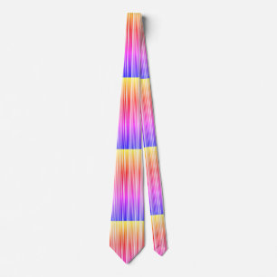 Cravate motif rayé arc-en-ciel