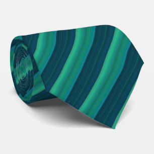 Cravate Motif rayé bleu et vert