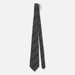Cravate Motif rayure fine gris charbon foncé doux