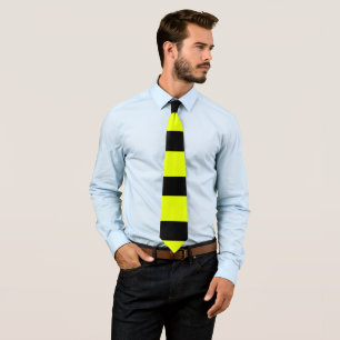Cravate Motif rayures jaunes