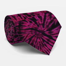 Motif Rétro Hippie Tie-Dye Violet Rose Noir