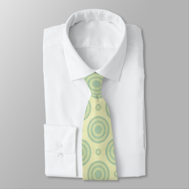 Cravate Motif rétro Mint Green (Attaché)