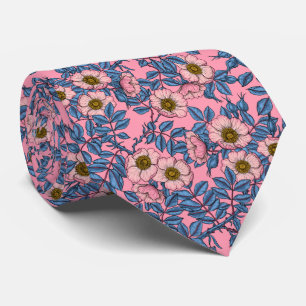 Cravate Motif rose de chien