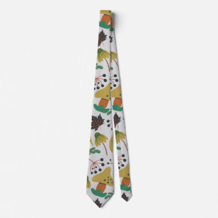 Cravate Motif sans couture de citrouilles tropicaux et car