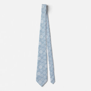 Cravate Motif sans couture de FLOCONS DE NEIGE d'hiver +