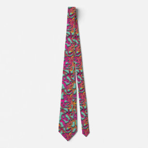 Cravate Motif sans fin Boucles ondulées 14 + votre fond.