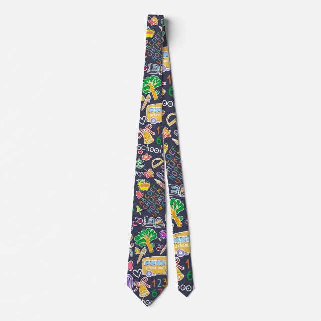 Cravate Motif scolaire (Devant)