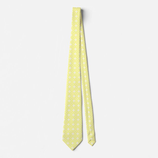 Cravate Motif shippo jaune citron (Devant)
