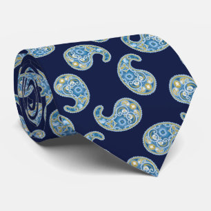 Cravate Motif Snowdrop Paisley