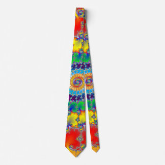 Cravate Motif spiral coloré