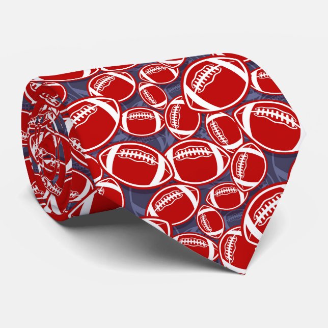 Cravate motif sportif de football cool (Roulé)