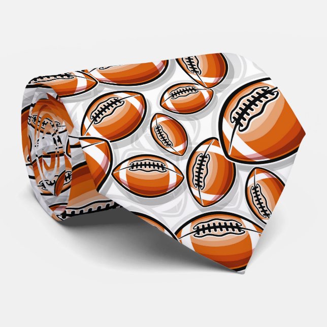 Cravate motif sportif de football cool (Roulé)