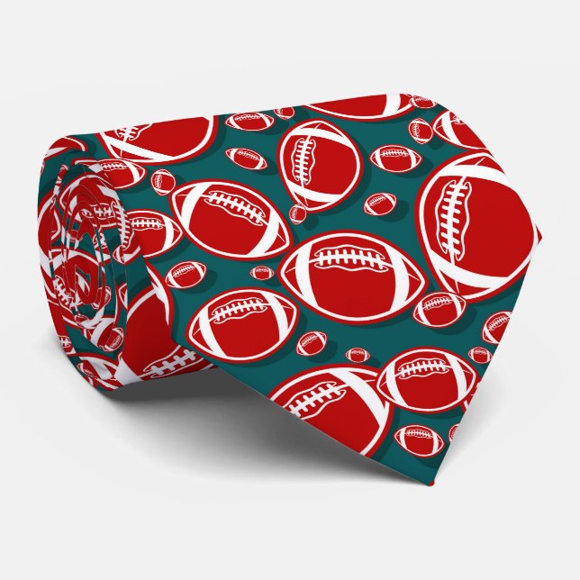 Cravate motif sportif de football cool (Roulé)