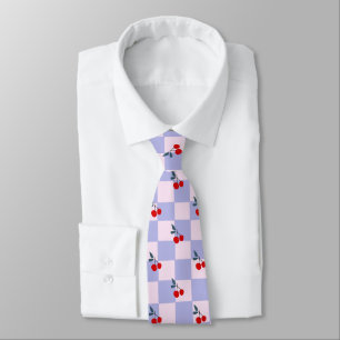 Cravate Motif Sweet Red Cherry