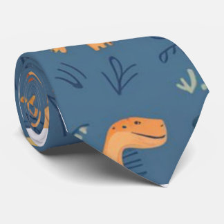 Cravate motif t-rex de Dinosaur préhistorique