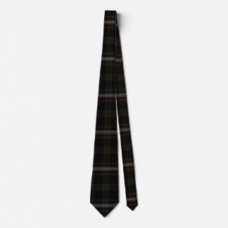 Cravate Motif tatan Brown, noir et doux en ivoire