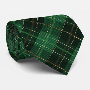 Cravate Motif traditionnel vert diagonal vacances Plaid