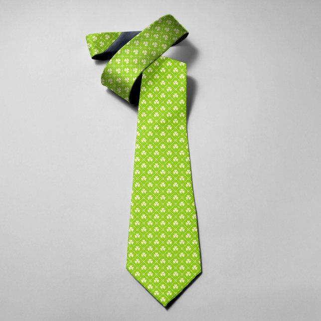 Cravate Motif Trèfle Vert Saint Patrick (Créateur téléchargé)