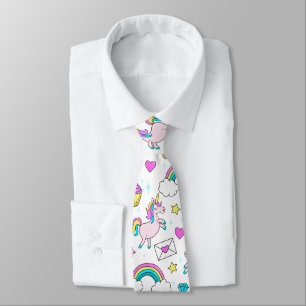 Cravate Motif Unicorn mignon