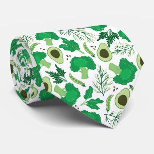 Cravate motif végétal carrelé mignon