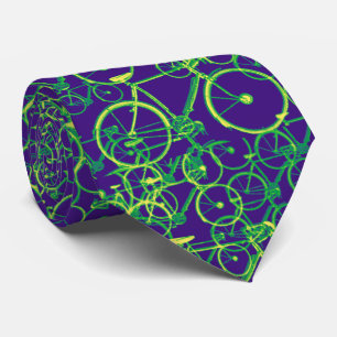 Cravate motif vélo pour costume