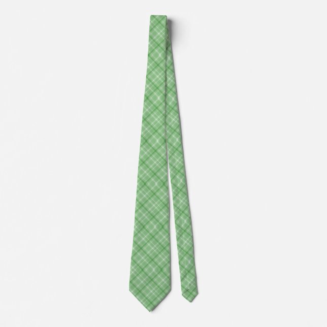 Cravate Motif vert été (Devant)