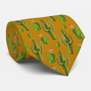 Cravate Motif Wild Cactus