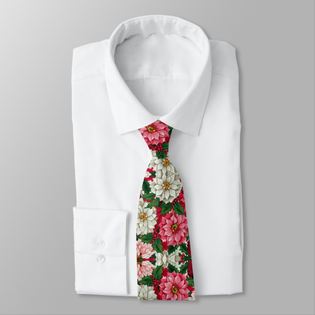 Cravate Motifs de fleurs colorés (Attaché)