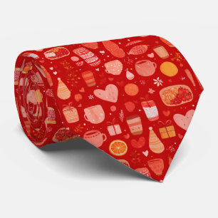 Cravate Mugs et cadeaux de vacances cosy motif rouge