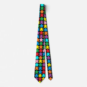 Cravate Multicolore Meeples Necktie