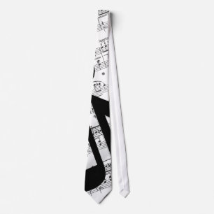 Cravate Musique de feuille Artsy