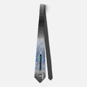 Cravate Musique guitare transparente