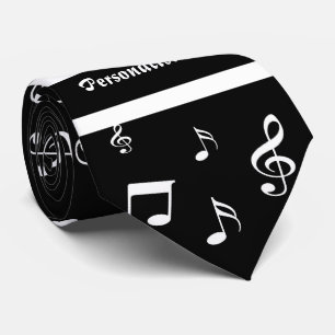Cravate musique, note, clef, bande, symbole, brillant, élé