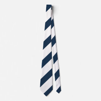 Cravate Navy Blue and White Stripes 