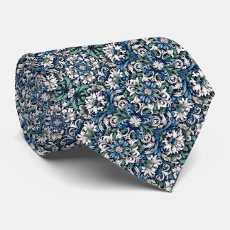 Cravate Navy Blue, Royal Blue, Forest Green... Floral