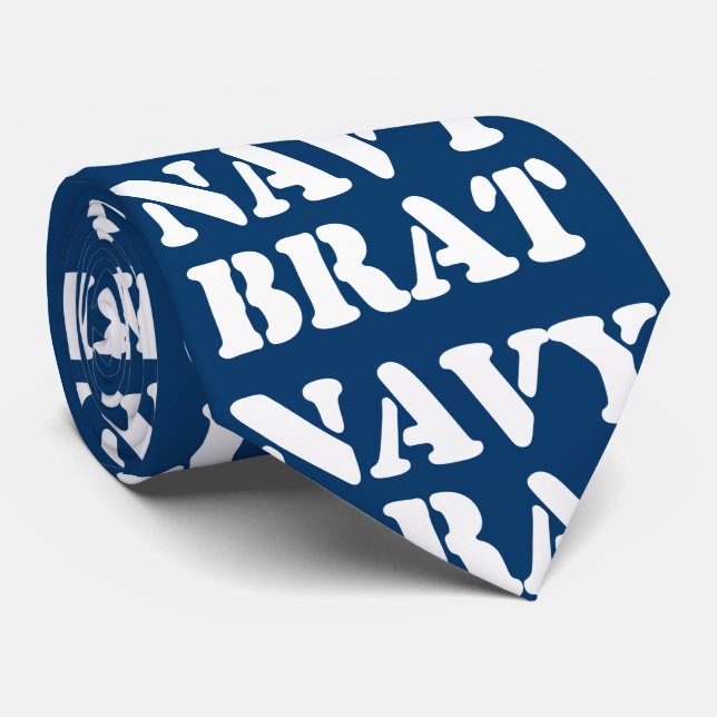 CRAVATE NAVY BRAT (Roulé)